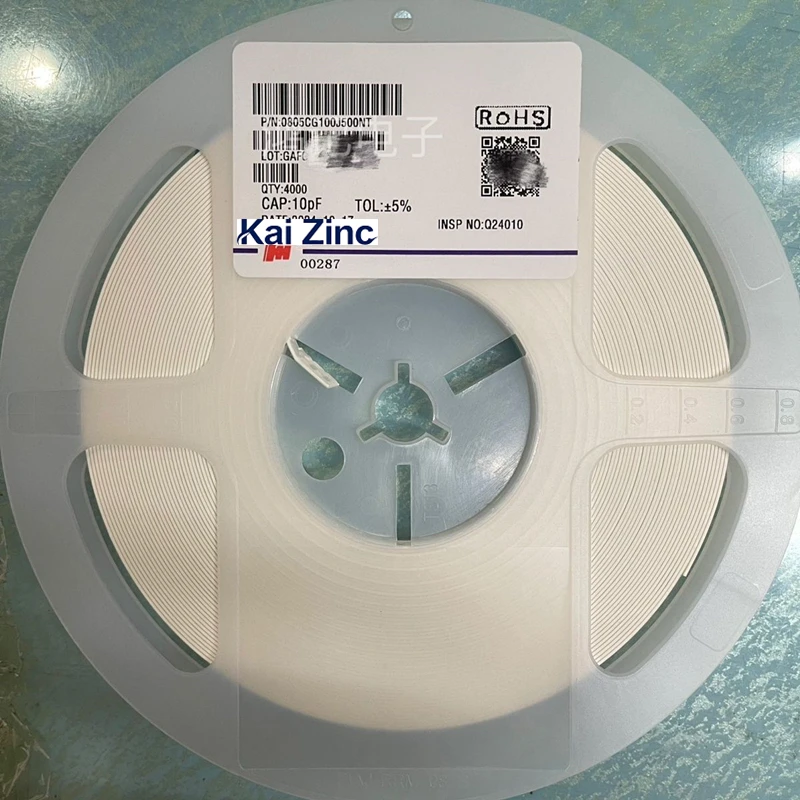 

4000 шт./катушка 0805 10PF SMD SMT MLCC Умножитель КЕРАМИЧЕСКИЙ Конденсатор X5R 5% 50 В 100 В Полная катушка