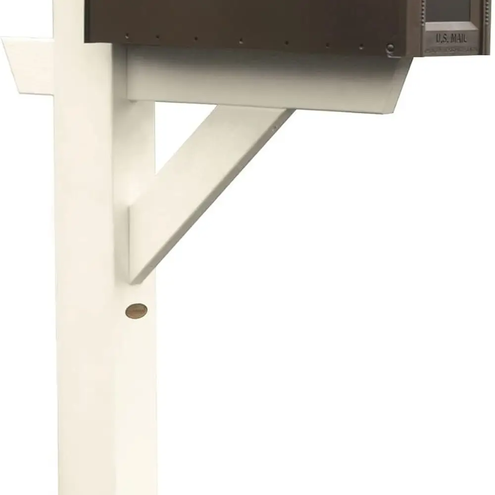 

AD-MLBX1-WAE Hazleton Mailbox Post, Whitewash