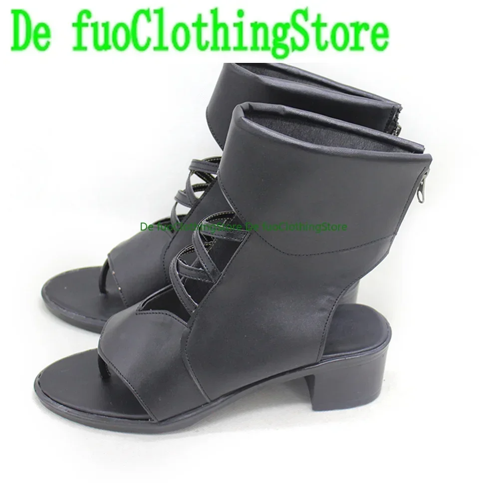 فاينل فانتاسي الرابع عشر: عالم تولد من جديد مينفيليا تأثيري أحذية الأحذية لعبة أنيمي كرنفال حفلة الهالوين عيد الميلاد DefuClothing الأحذية