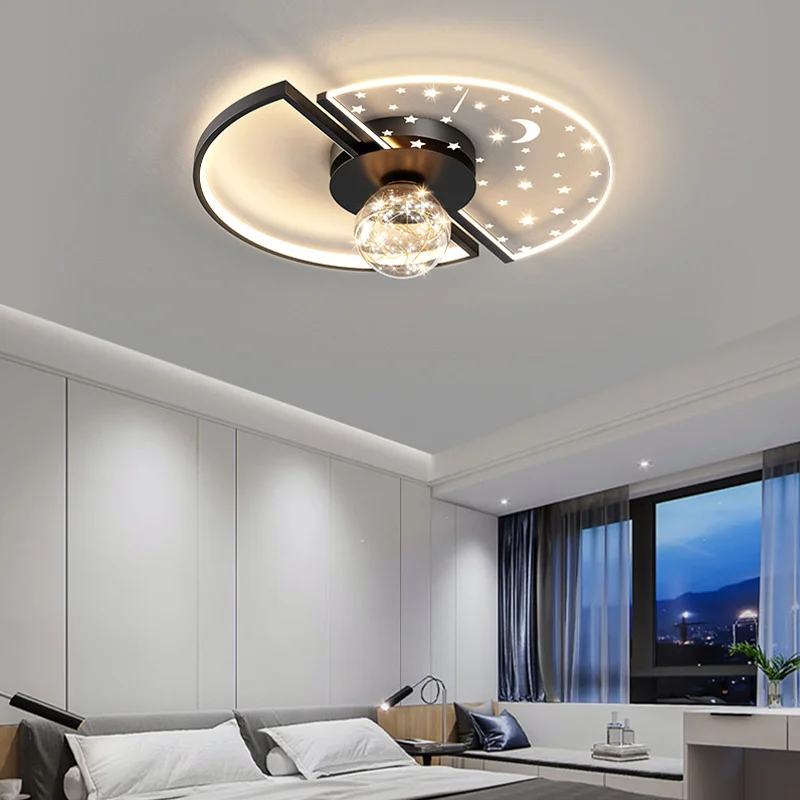 New Modern Nordic Simple Style LED Ceiling Lamp For Bedroom Living Dining Room Starlight Stars Design Chandelier Light