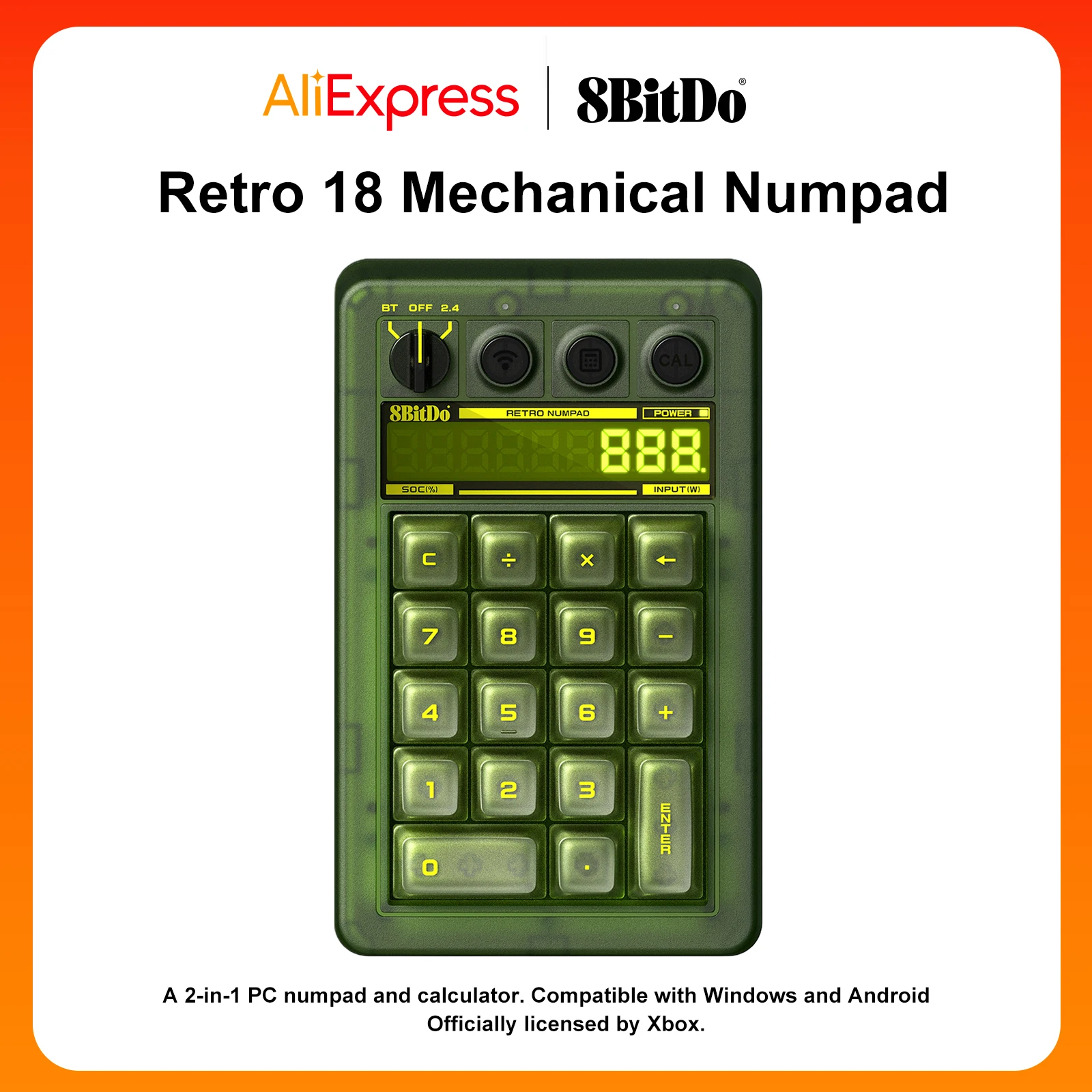 8BitDo Retro 18 Mechanical Num - Retro Gaming Xbox avaliação e preço