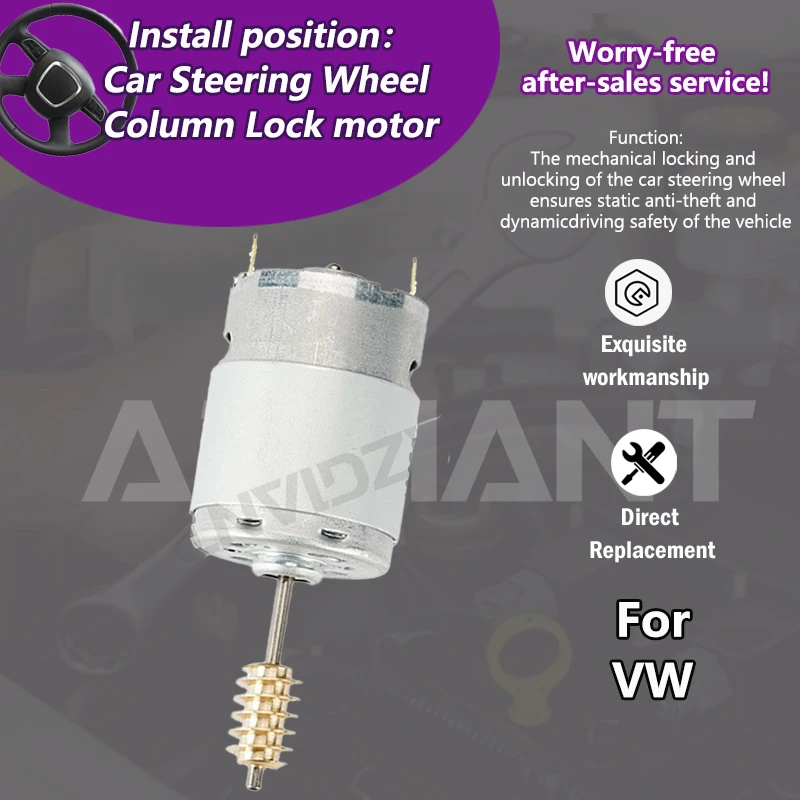

AZGIANT 13000 RPM For VW Crafter 30-50 MK1 2006-2012 Car Steering Column Lock Actuator internal 12V motor Anti-theft accessories