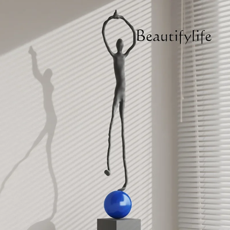 A Creative Figure Sculpture Ornament Hotel Lobby Commercial Plaza Window Tide Play Cartoon Sculpture Art