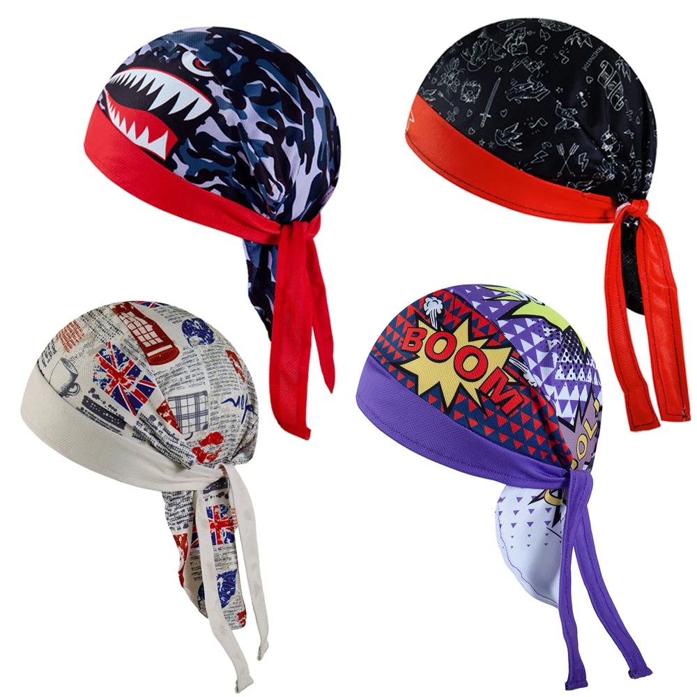 New Cycling Pirate Hat Sports  Headscarf Breathable Dry Quickly Bike Headdress Unisex Bicycle Cap