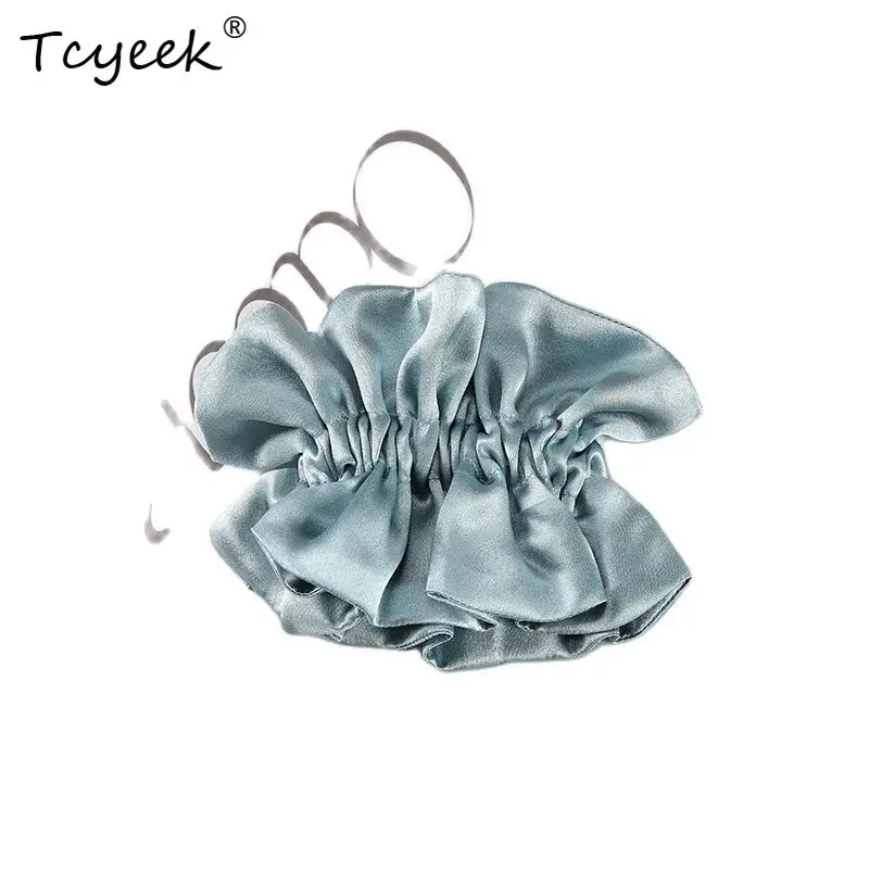 

Tcyeek, 19MM 100%Mulberry Silk, French Hair Band, Handmade Ring Ropes, Hair Rope For Curly Hair Sweet, 2024 New A47017QC