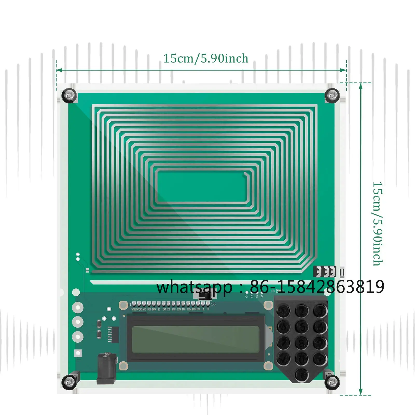 Imported Chip Schumann Wave Generator, 0.01Hz~100kHz Adjustable Pure Sine Wave Frequency Signal Generator with Protective Shell