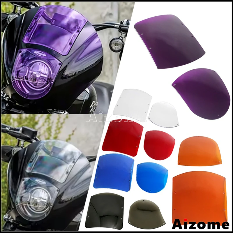 Motorcycle Quarter Fairing Windscreen Upper& Lower ABS Windshield For Harley XL Sportster 88‑Up Super Glide 86‑94 Dyna 1995‑2005