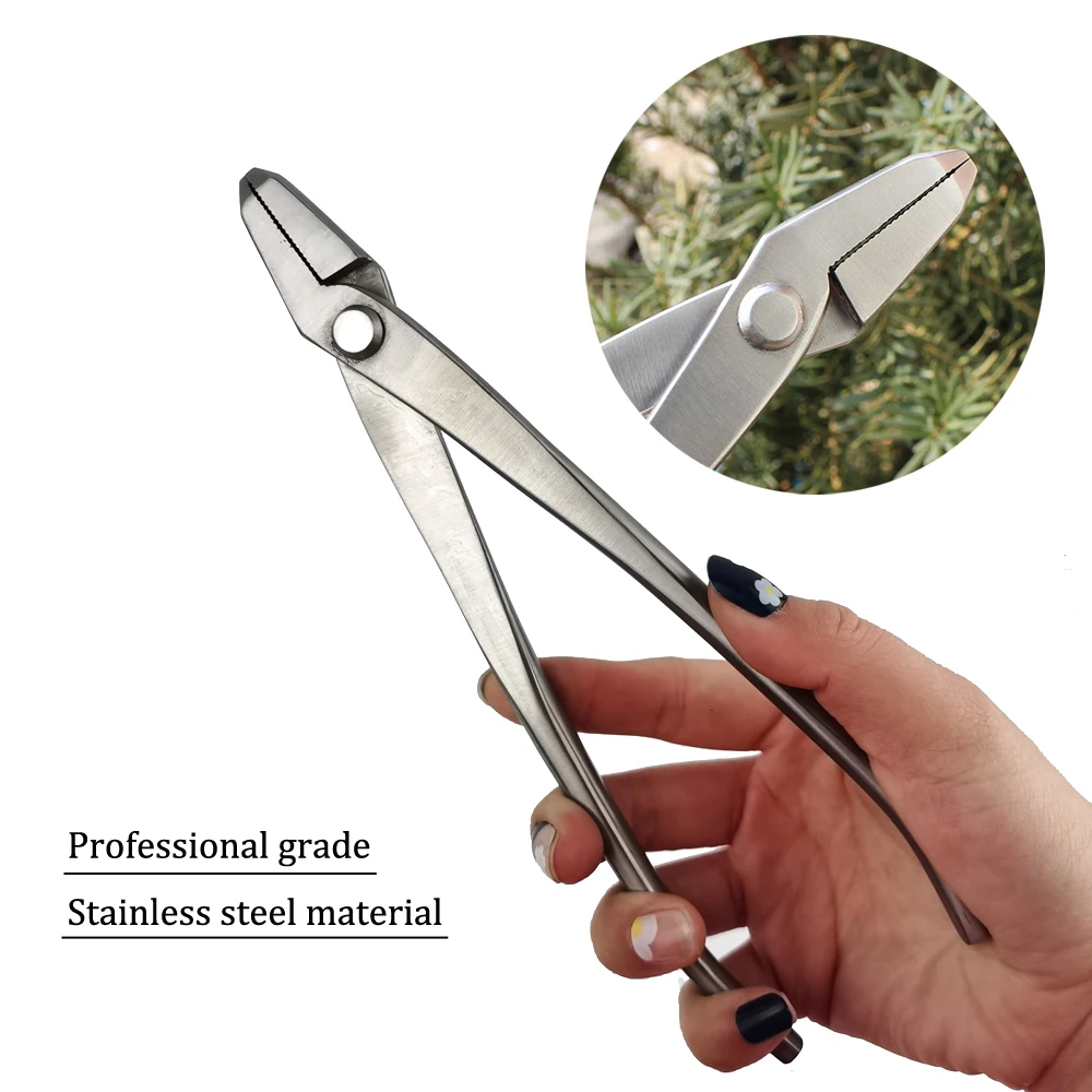 

210mm Stainless Steel Round Edge Steel Garden Pruning Wire Drawing Pliers Shears Thick Branches Cutter Scissors Bonsai Tools