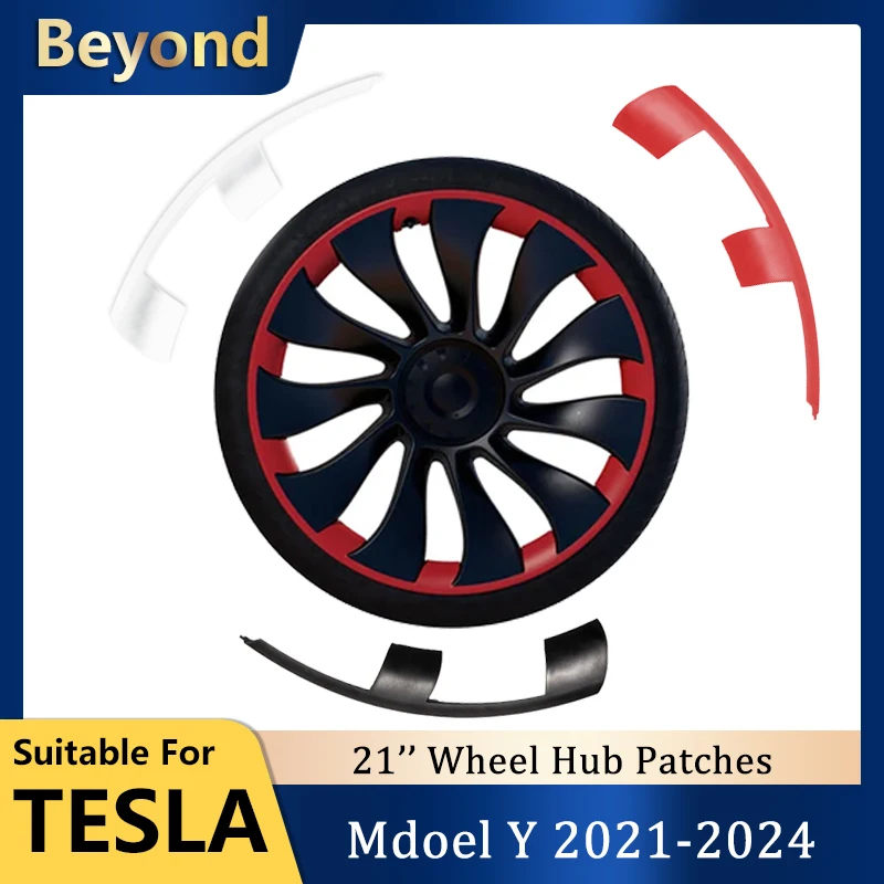 2023 Modely Wheel Cover Rim Patch For Tesla 2021-2023 21 Inch Uberturbine Hub Cap Protectors ABS Rim Protector 2024 Accessories