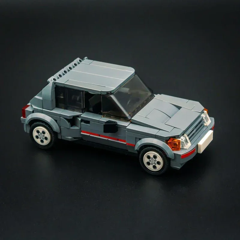 Speed Hypercar Model MOC Building Bricks Retro Rally Racing 205  16 Modular Children Toys Suit Technology Holiday Assemble