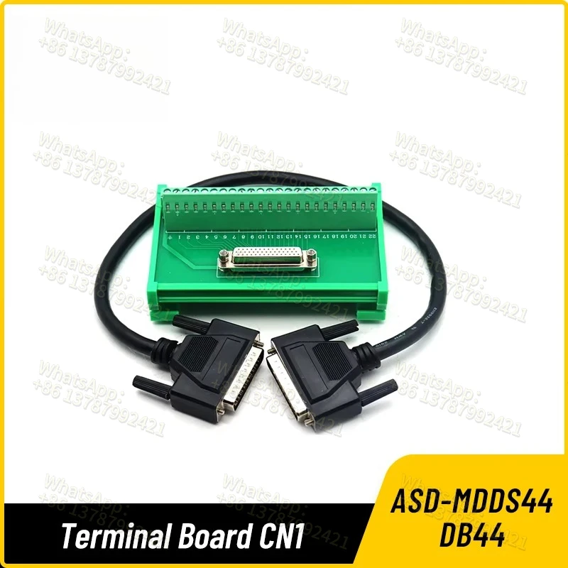 WaveTopSign Guide rail terminal board ASD-B2-CN1 DB44Pin ASD-MDDS44 44 pin Relay Terminal Station DB44 use For B2 Servo Series