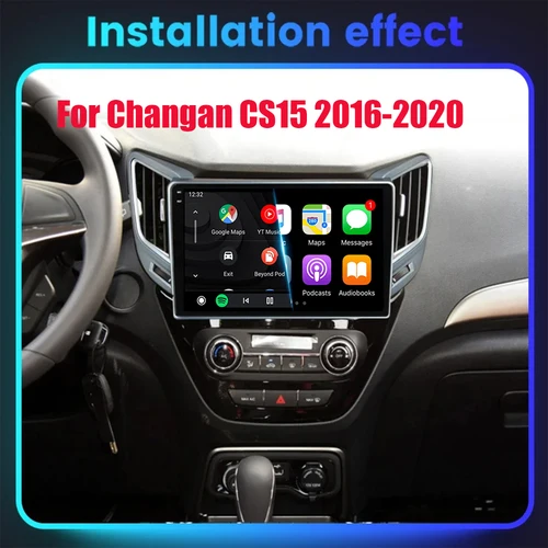 Imagen 2 del producto Android 15 Carplay Auto para Changan CS15 2016 2017 2018 2019 2020 reproductor de Radio Multimedia para coche WIFI + 4G pantalla táctil estéreo DSP