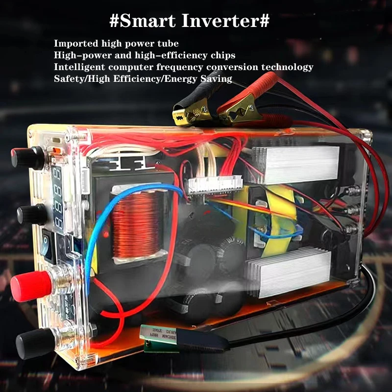 SAMUS 1600M omvormerkop, 3000W krachtige 12V/24V elektronische boost-omvormer, slimme omvormer