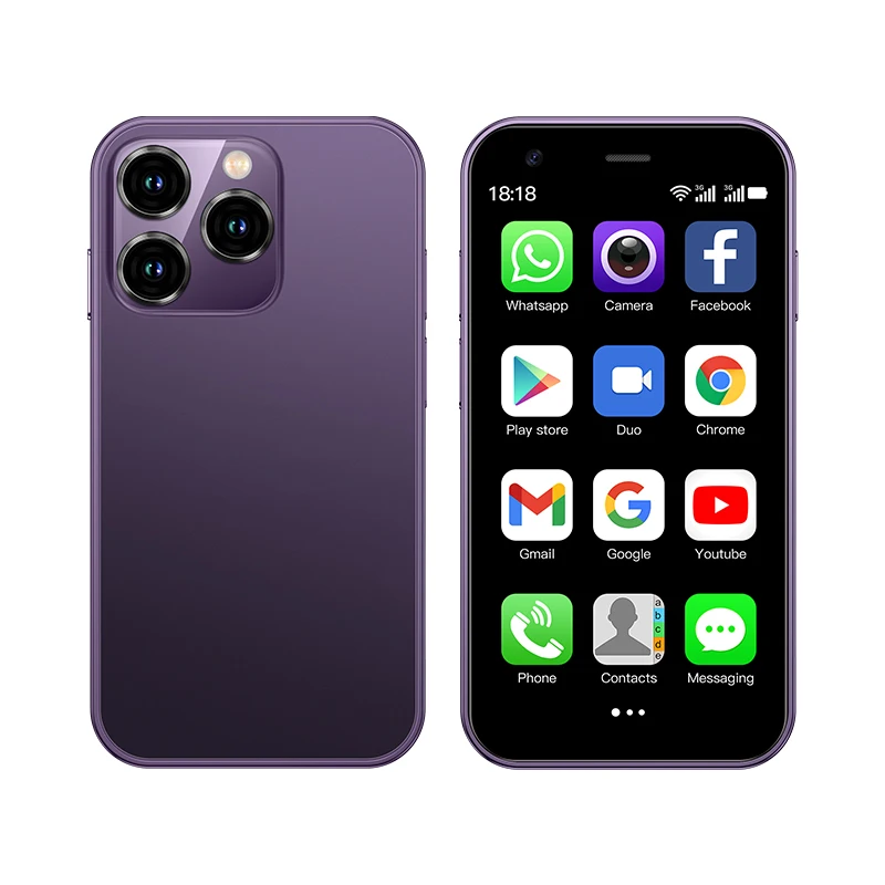 SERVO 15SE Kleine smartphone Dual SIM 3G WCDMA GPS WIFI Draagbaar 3,0-inch display Android 8.1-systeem TYPE-C Mini mobiele telefoon 2GB + 16GB