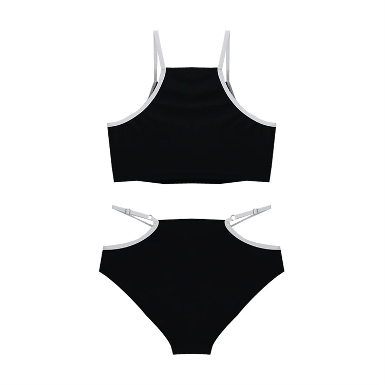 Women Bikini Set High Waisted Black Two Pieces Bathing Suit High Waisted Sexy Swimming Suit 2023 New Summer Beach Wear Maillot