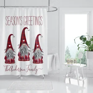 ستارة قماشية مقاومة للماء لعيد الميلاد ، ستارة دش منزلية ، إكسسوارات منزلية ، 90 × 180 ، 240 × 200 أعلى 8 ستارة مبيعات 200x240 - No2