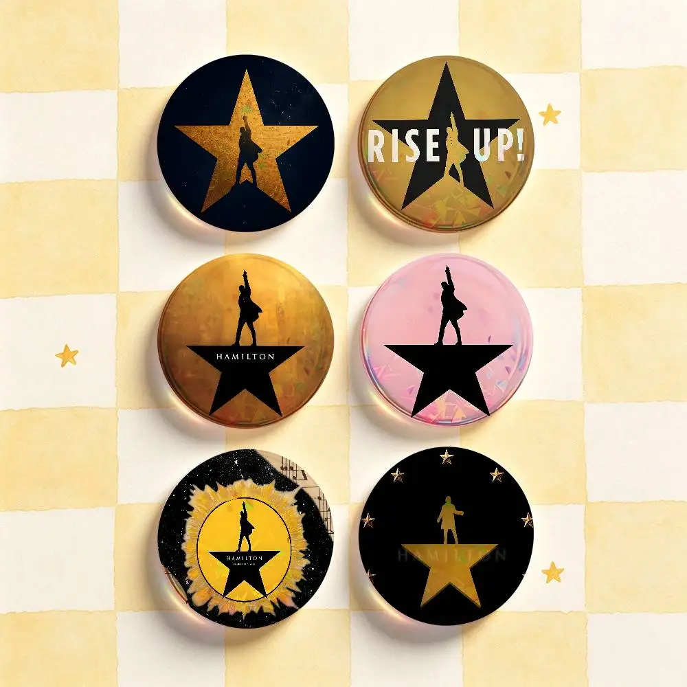 H-Hamilton Custom Badges 75mm 44mm 25mm 32mm 58mm Hat Backpack Accessories Toys Collect Gifts Large