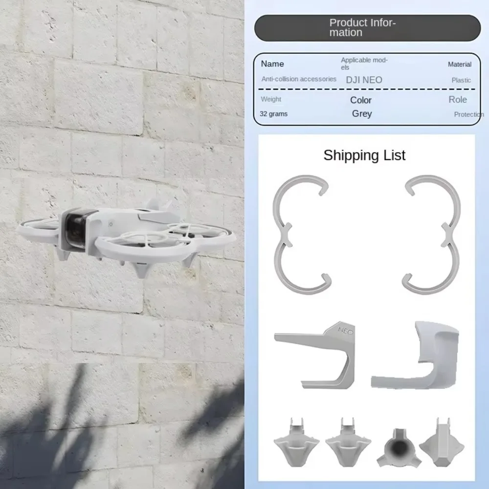

Lightweight for DJI NEO Frame Protection Lossless Installation Protective Armor Propeller Protector Exoskeleton for DJI NEO