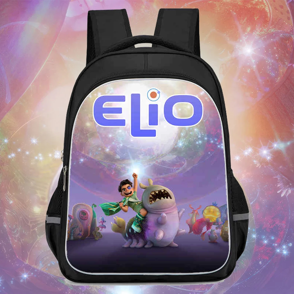 

Child Commuter Backpacks Cartoon Elio School Bags for Boys Girls Students Large Capacity Durable Storage Book Bags