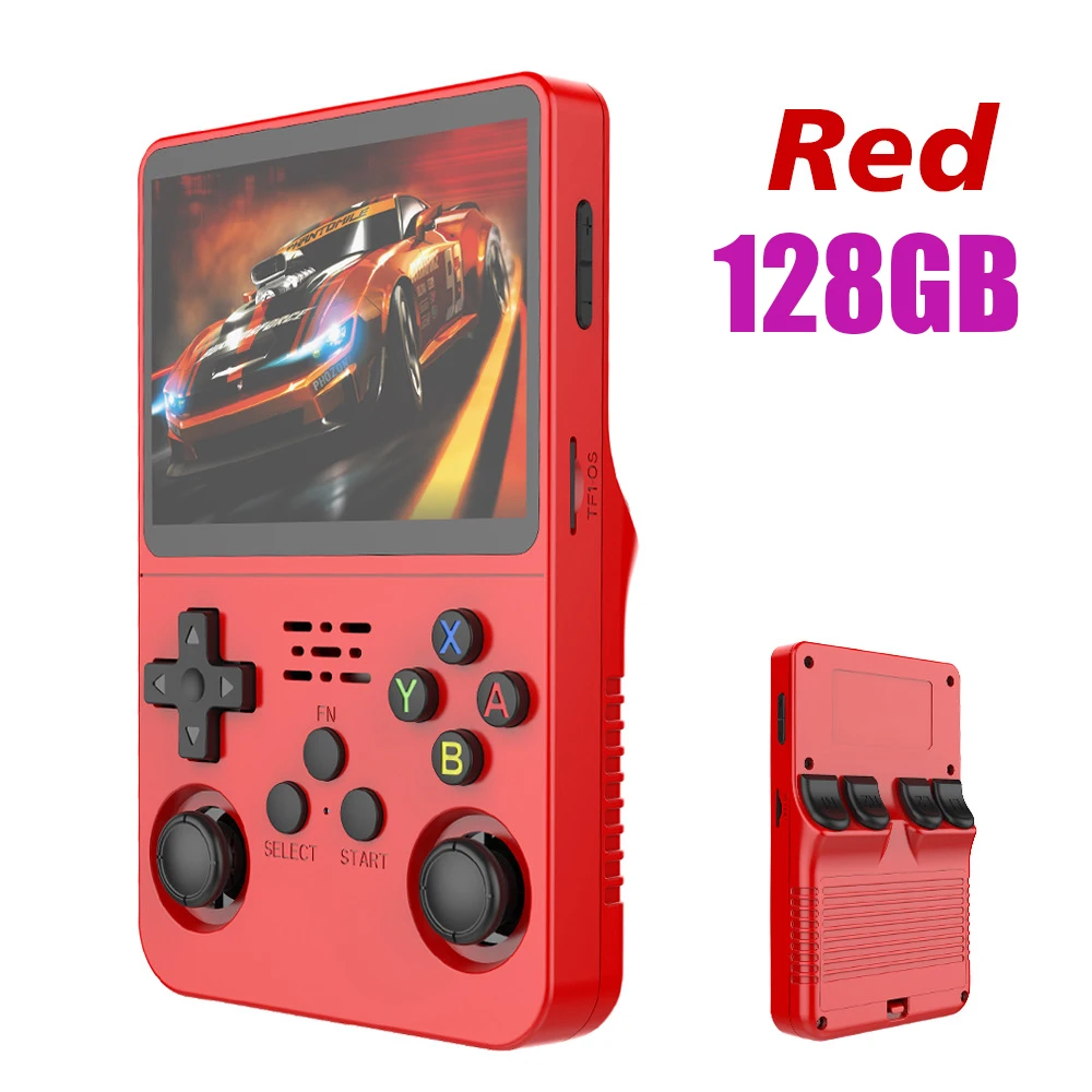 Open Source R36S Retro Handheld Video Game Console Linux Systeem 3,5 Inch IPS Scherm Draagbare Pocket Video Player 64GB 128G Games - afbeelding 1