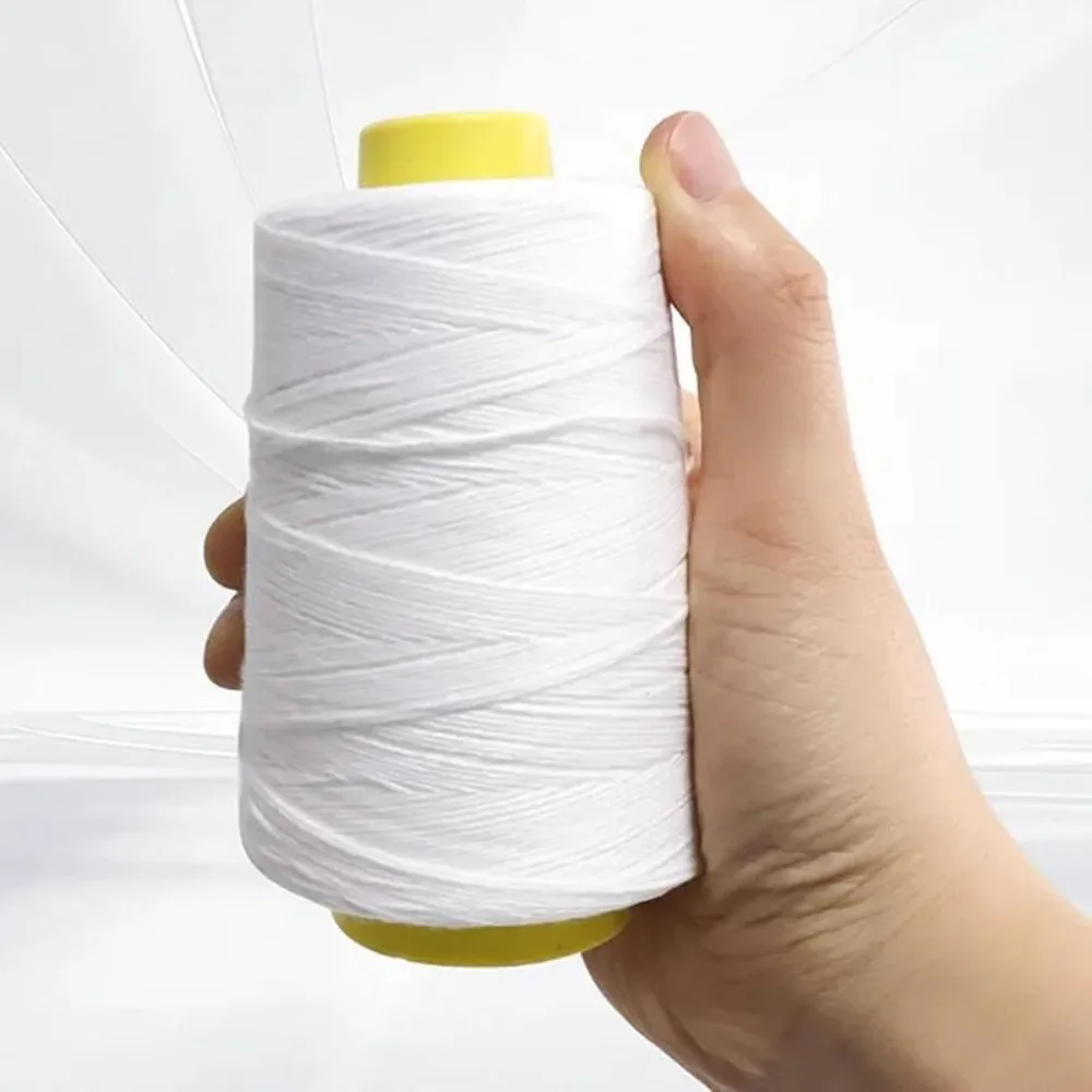 Polypropylene Packing Thread 180g White, Heavy Duty Bag Sealing String for Fertilizer Cement Grain, Industrial Sewing Spool