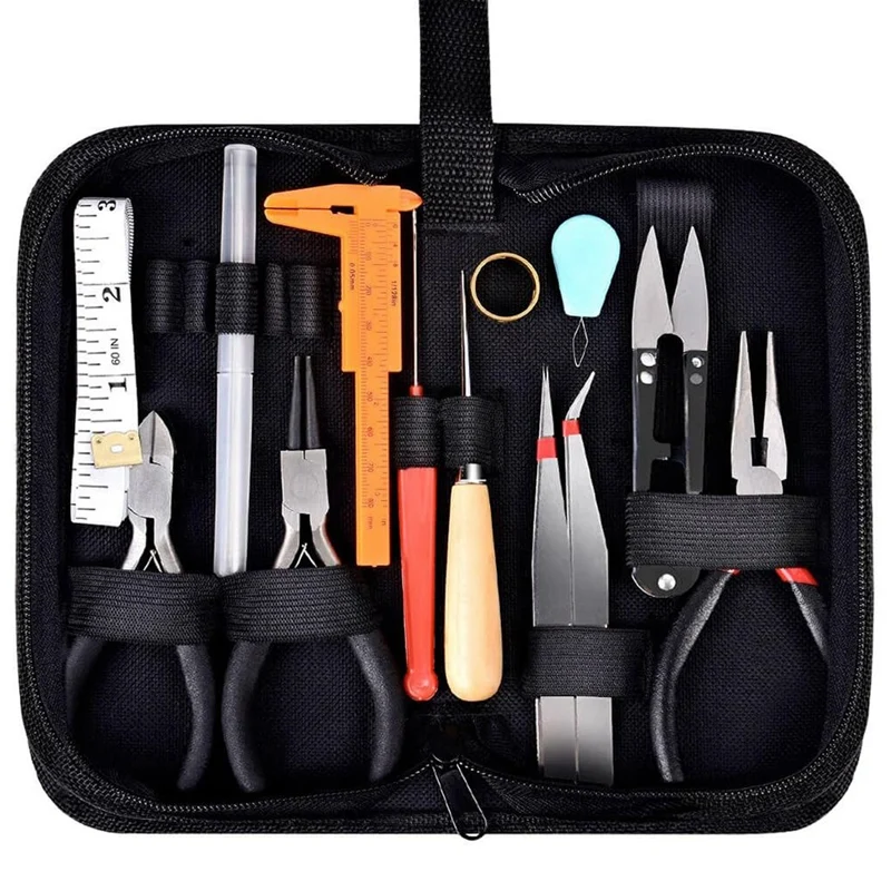 19Pcs Jewelry Making Tools Kit With Zipper Storage Case For Jewelry Crafting & Jewelry Repair