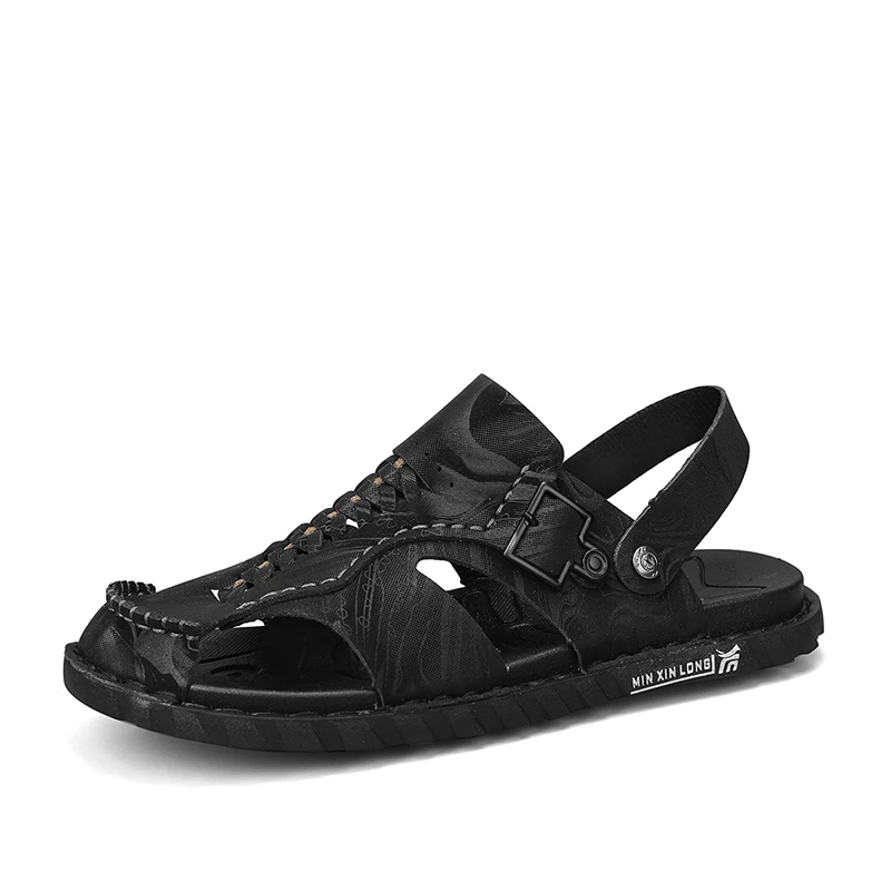 

Men's protective casual shoes for motorcycles. New trendy and versatile sandals for summer