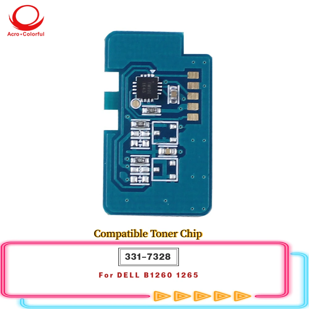 

2,5 K 331-7328 совместимый чип тонера для картриджа лазерного принтера DELL B1260 1265
