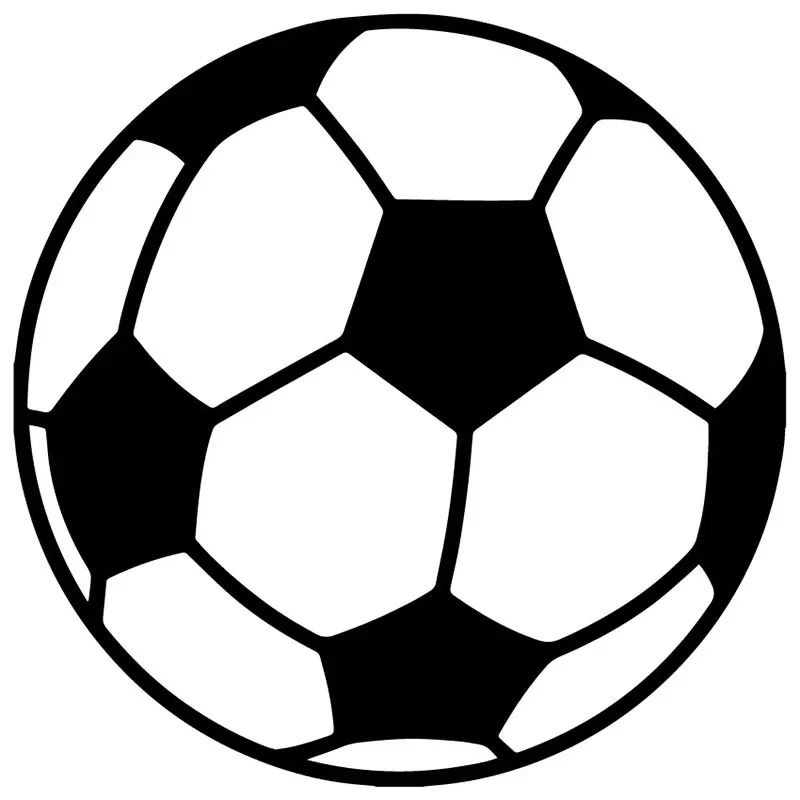 

Car Stickers Football Creative Bumper Decoration Accessories Decals Cartoon Car Window Stickers Waterproof Black/white,16cm*16cm