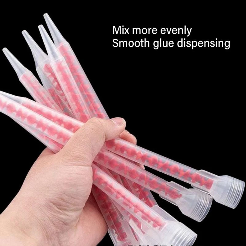 20Pcs Static Mixing Tips for Secure Adhesive Application on Concrete