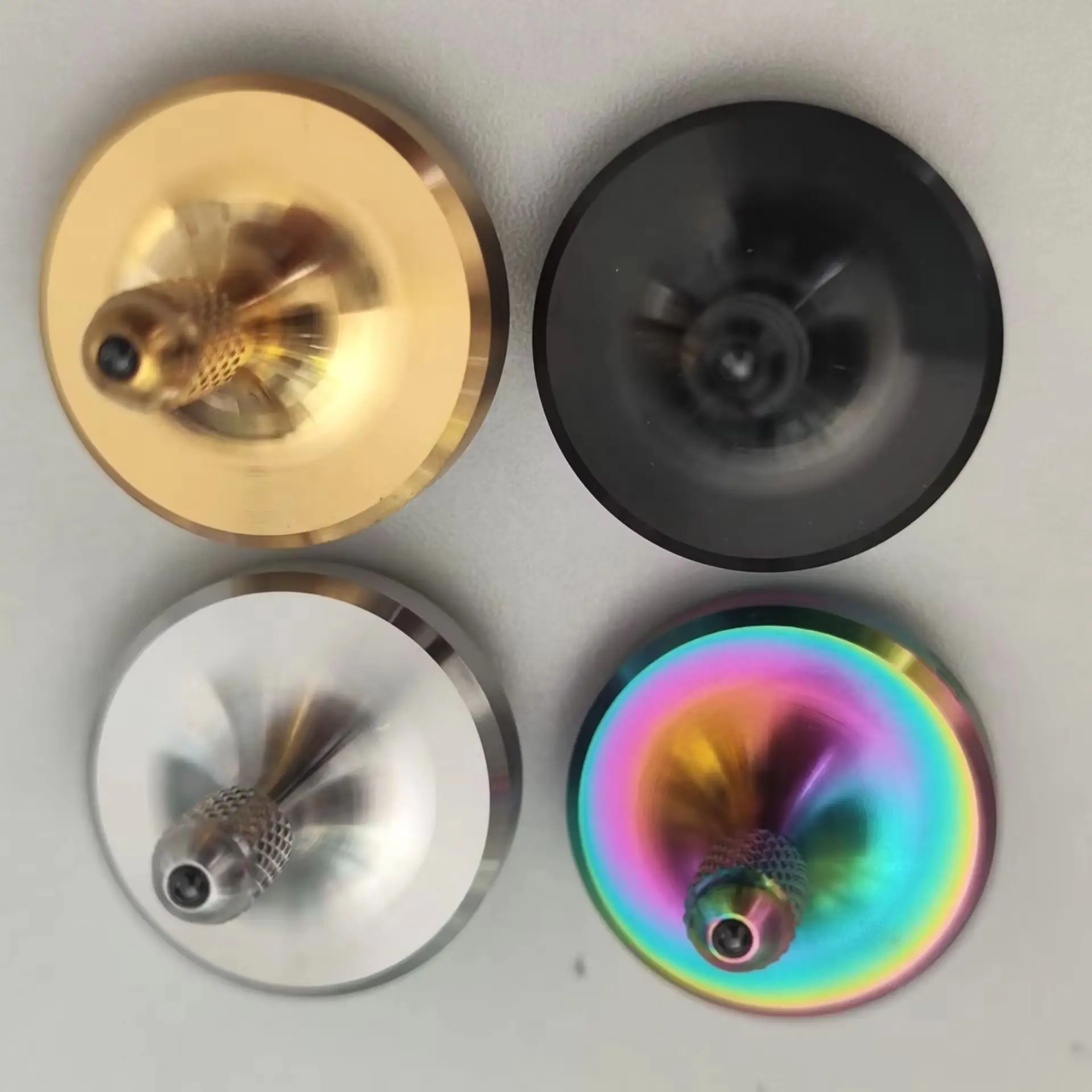 1PC Stainless Steel Hand Twisting Spinning Top Gyro Gyroscope Collection Spinner Toy EDC Tool