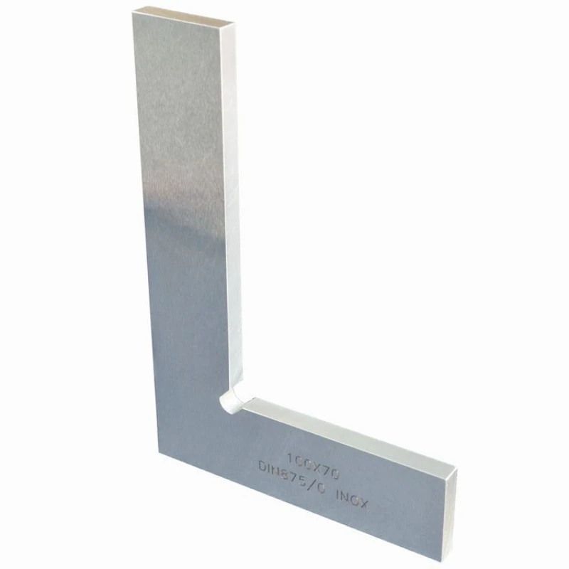 50 by 40 to 1000 by 500 according to German standard DIN875 standard stainless steel quenched flat angle ruler