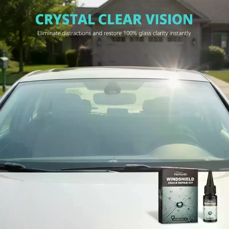 Windshield Chip Crack Repair Kit 20ML UV Resin  Tool for Car Window Glass Fix Maintenance