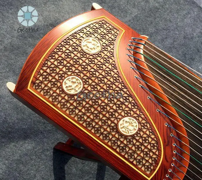Guzheng แบบดั้งเดิมจีน Guzheng 21 สาย Zither เครื่องดนตรี