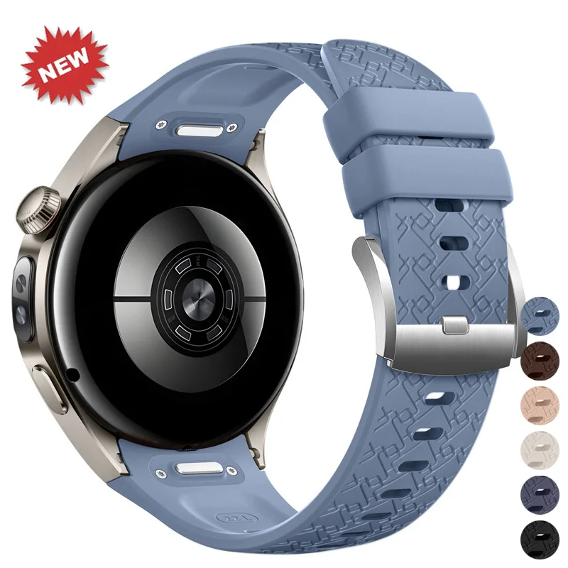 Nahtloses Silikon-Uhrenarmband für Huawei Watch 5 46mm Sportarmband für Huawei Watch 5 42mm Schnellverschluss-Armband Uhrenbänder