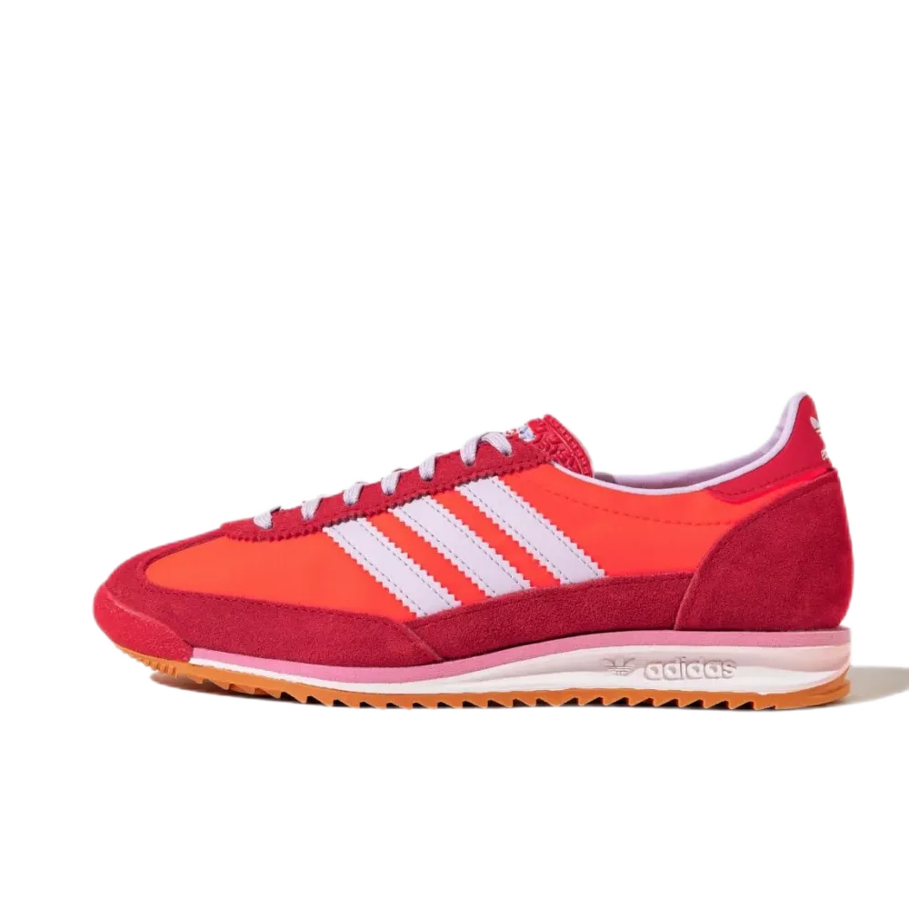 Adidas SL 72 OG Thin Sole Men's and Women's Sneakers Winter Lightweight Comfortable Casual Shoes Retro Classic Shoes Red