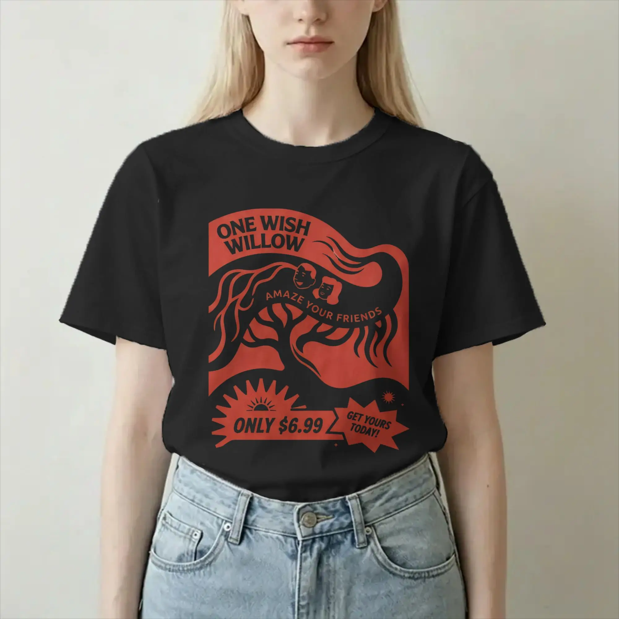Men Women's T-Shirt one wish willow OBSESSION  Funny Pure Cotton Tee Shirt Short Sleeve  T Shirts Round Collar Clothes Printed