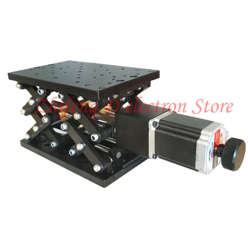 High-precision electric lift table PDV PT-GD402, scissor lift table/hollow turntable, repeatable positioning accuracy 10μ