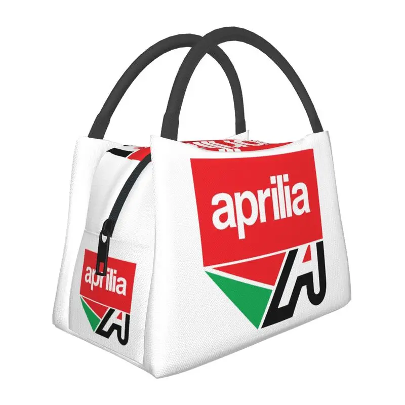 

Custom Aprilias Racing Lunch Bags Women Cooler Warm Insulated Lunch Boxes for Office Travel