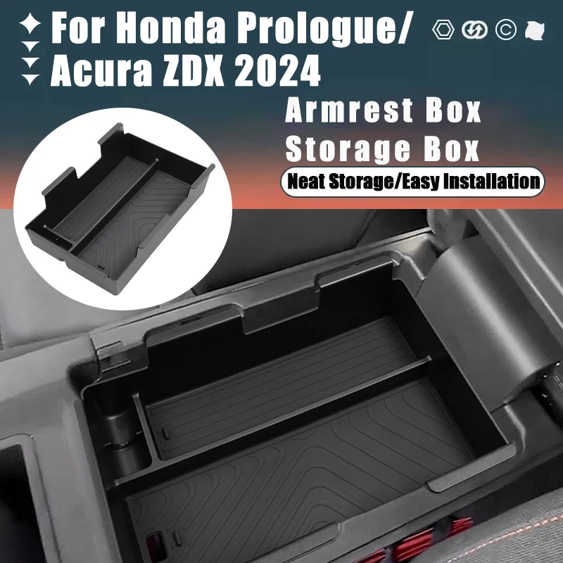 

For Honda Prologue/Acura ZDX 2024 Armrest Box Storage Box Modification Stowing Tidying Box Car Internal Accessories