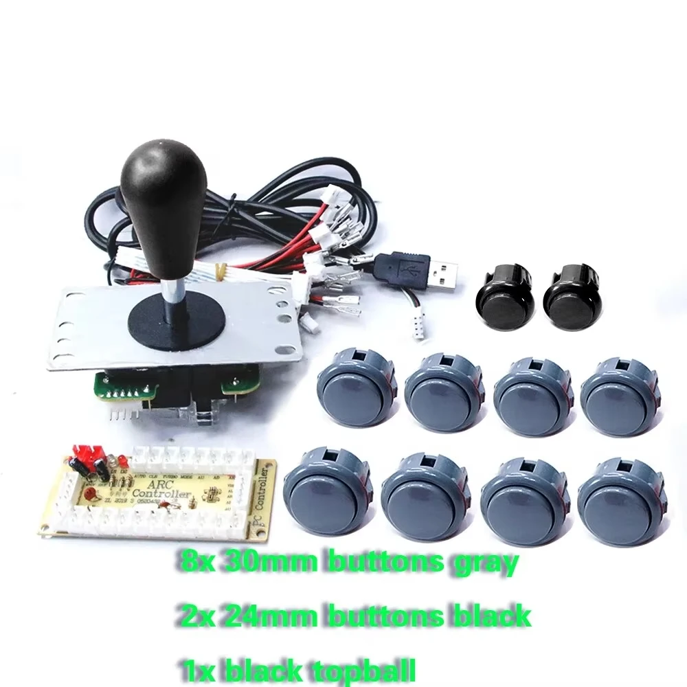 Copy SANWA Game Machine Arcade Console DIY Kit 8 Way Joystick Push