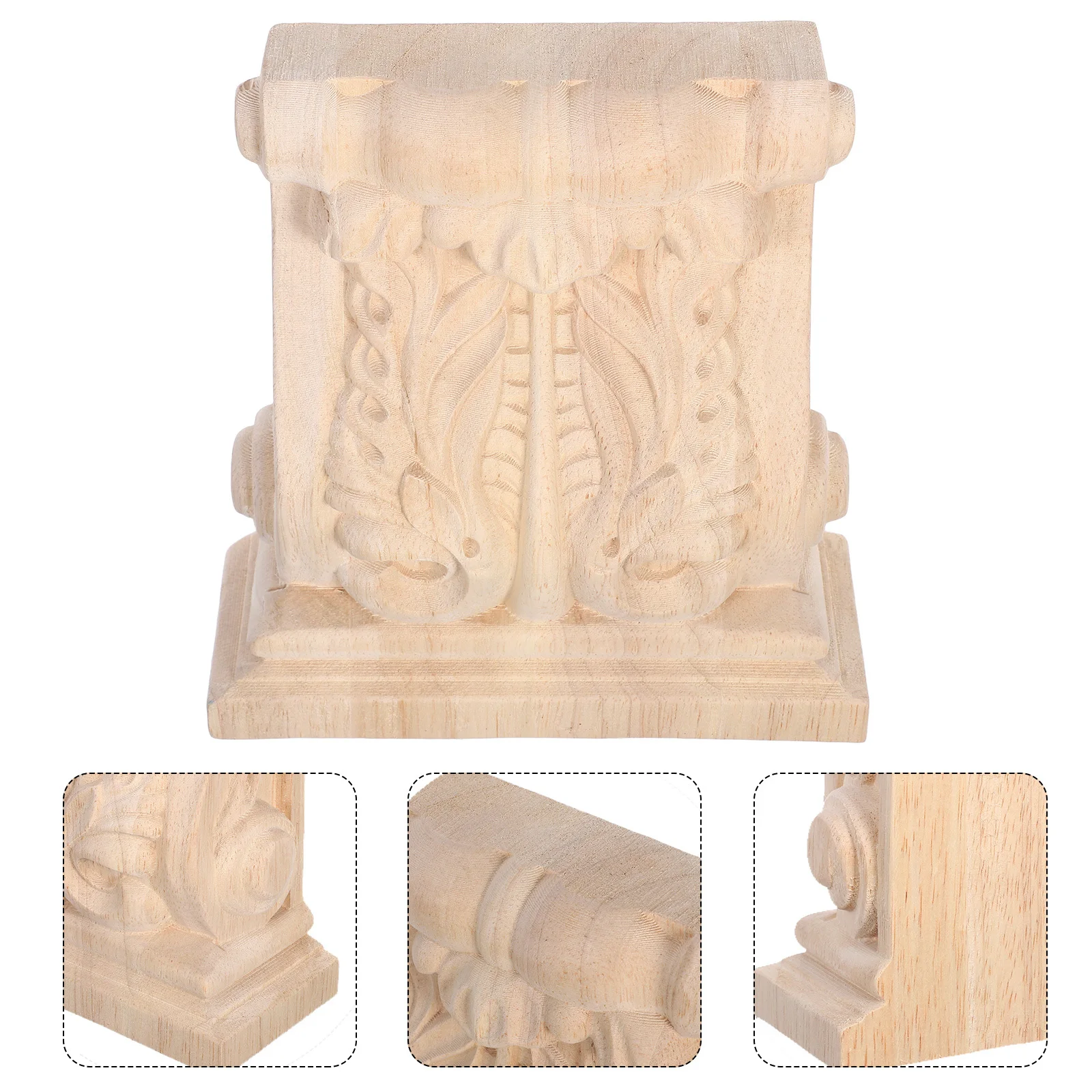 

Hand Carved Wood Corbels Solid Wood Decorative Shelf Bracket Corner Onlay Vintage Farmhouse Furniture Rustic Wooden Corbels