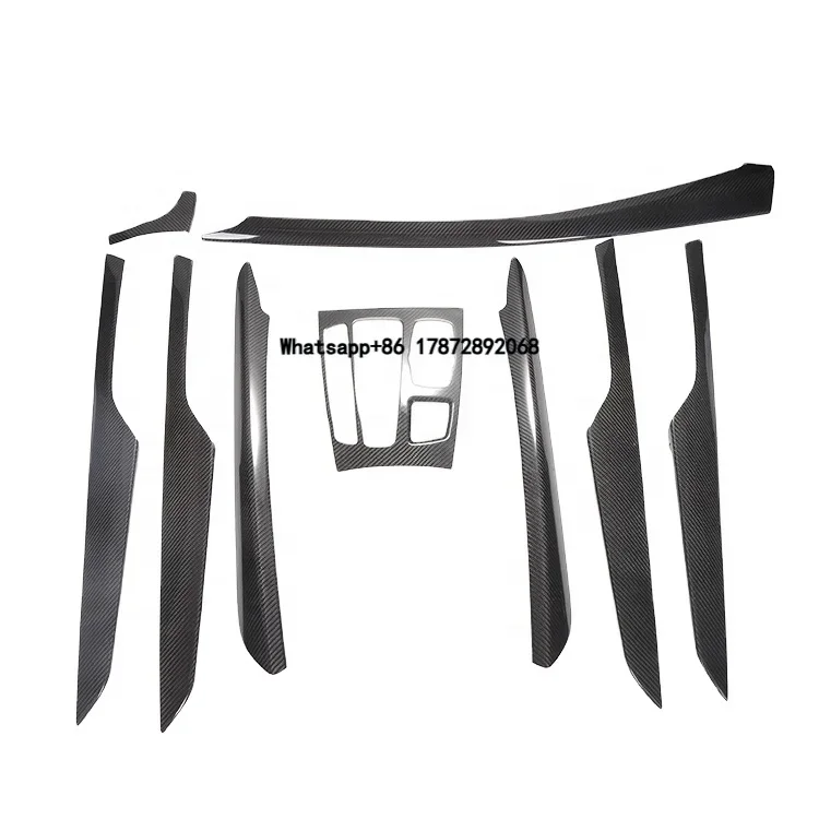 

Real Dry Carbon Fiber Interior Trim Interior Kits Dashboard Cover for X5 F15 2014-2018