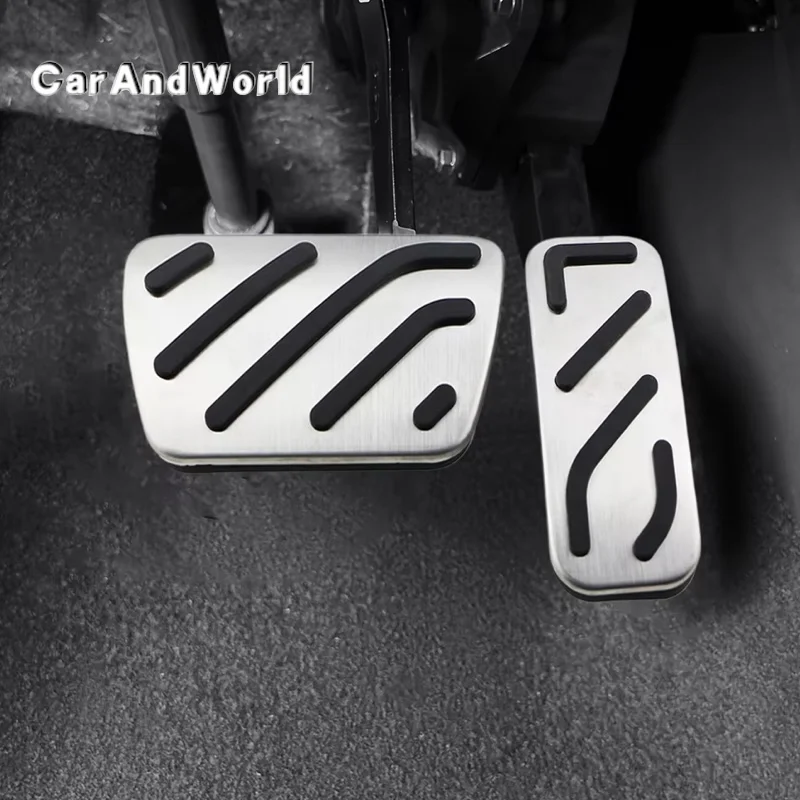 Stainless Steel Foot Rest Pedals Accelerator Gas Pedal Brake Cover Car Non-slip Pads For MG 5 6 MG6 MG5 HS RX5 2022-2026