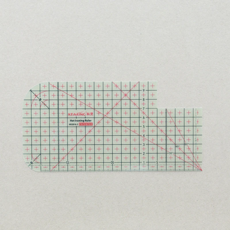 20cm Ultra-Thin High-Temperature Resistant Ironing Seam Gauge, Heat-Resistant up to 220°C, 0.3mm Thickness 2010S