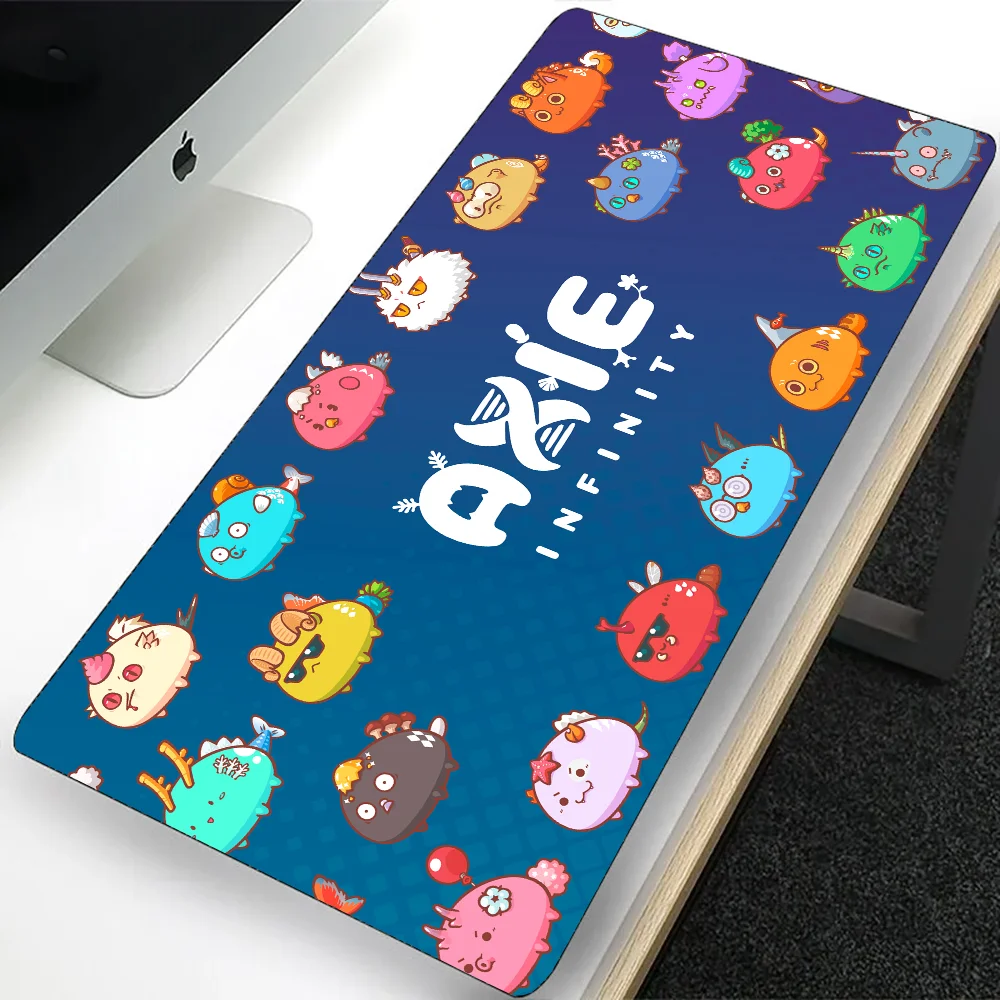 Axie Infinity Large Gaming Mouse Pad Computer Mousepad PC Gamer Laptop Mouse Mat Office Mausepad Silicone Keyboard Mat Desk Pad