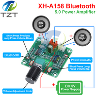 XH-A158 ultra clear Bluetooth 5.0 power amplifier board pam8403 small power DIY wireless speaker amplifier board 5W*2