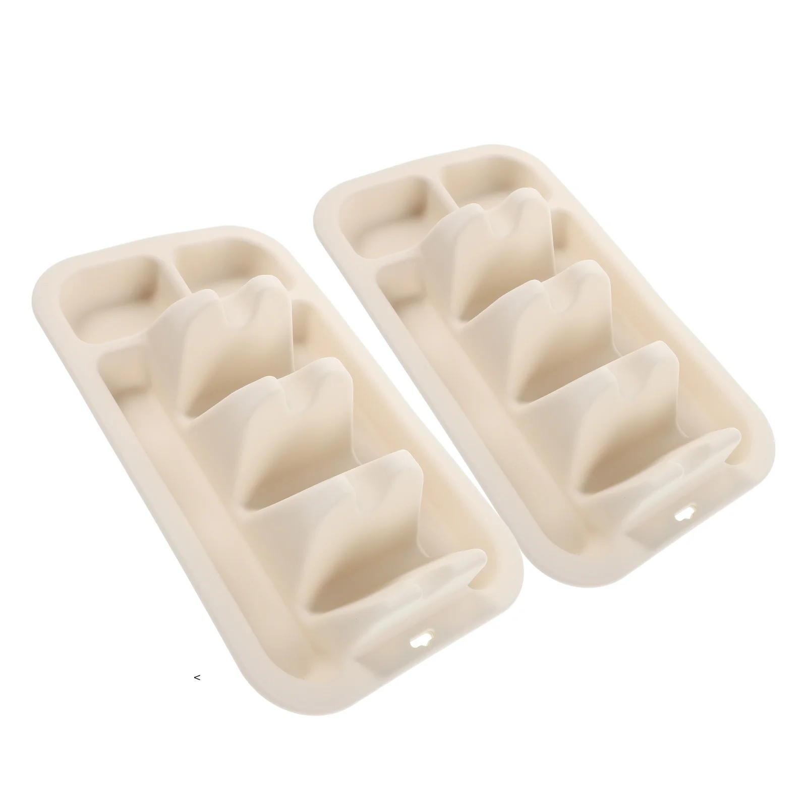 

2 Pcs Tortilla Plate Rack Mini Taco Plates Clip Silicone Holder Mexico Silica Gel