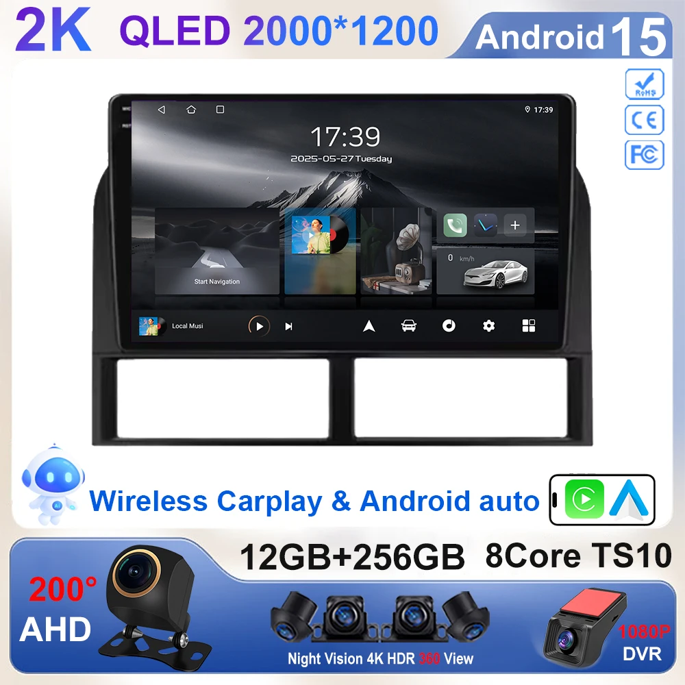 Android 16 For Jeep Grand Cherokee II WJ 1998-2004 Monitor Screen Tv Car Gps Lettore Video Autoradio Navigation Stereo Radio