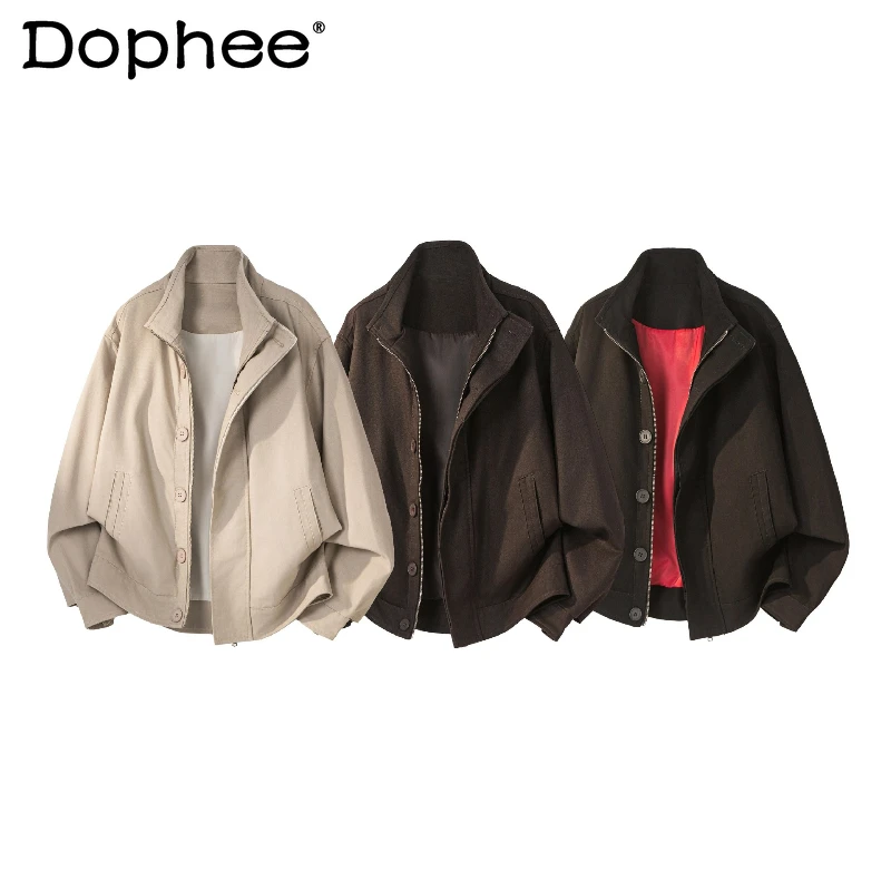 

Мужские куртки 2026 года: Новинка весеннего сезона, трендовые, в стиле High Street, простые, универсальные. Мужские модные пальто, стильные однотонные куртки с длинным рукавом.